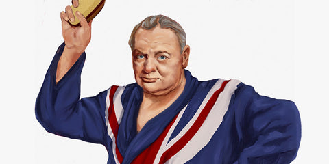 Famous Bathers: Winston Churchill